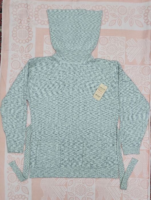 Шикарный ангоровый женский Джемпер с воротником "Хомут"