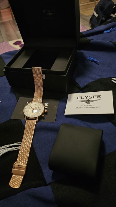 Ceas de mana barbatesc elysee culoare rose gold