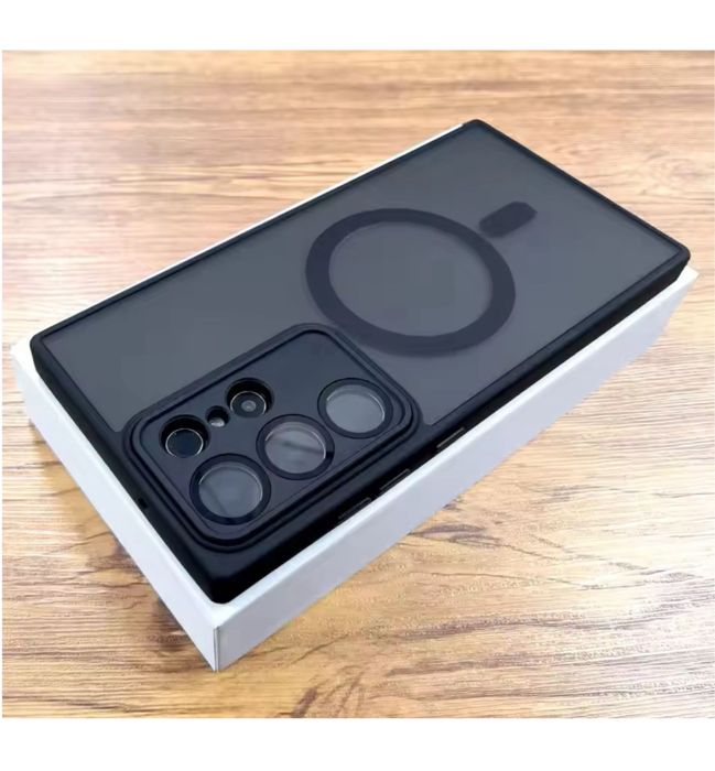 Samsung S23/S24/S25/PLUS/ULTRA Husa Magsafe Folie Safe Spate Mat Anti