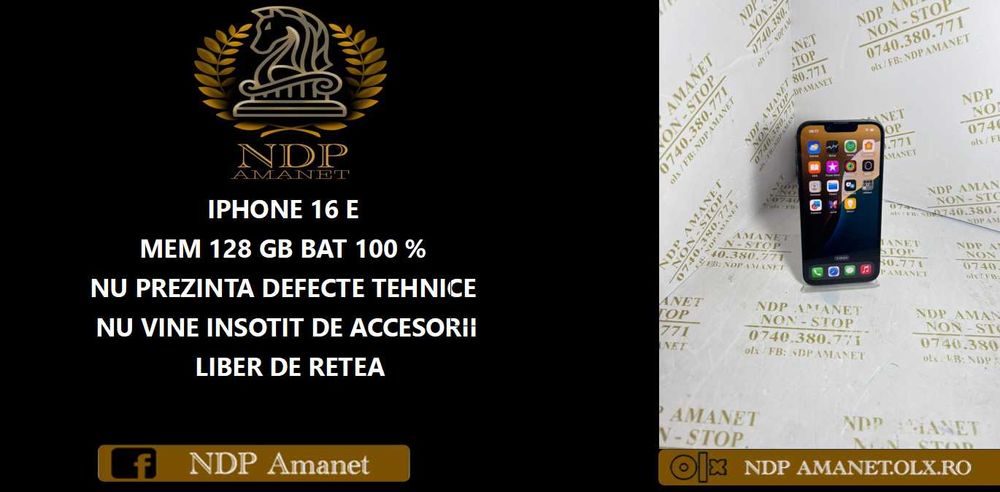 NDP Amanet Calea Mosilor 298 IPHONE 16 E ( 51567)