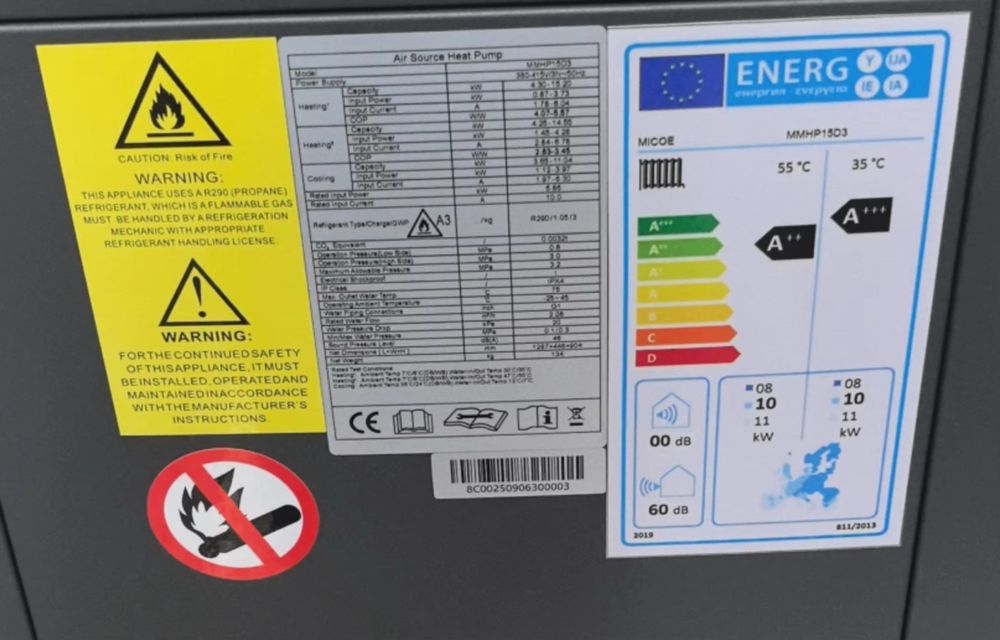 Термопомпа 15 киловатова високо температурна.