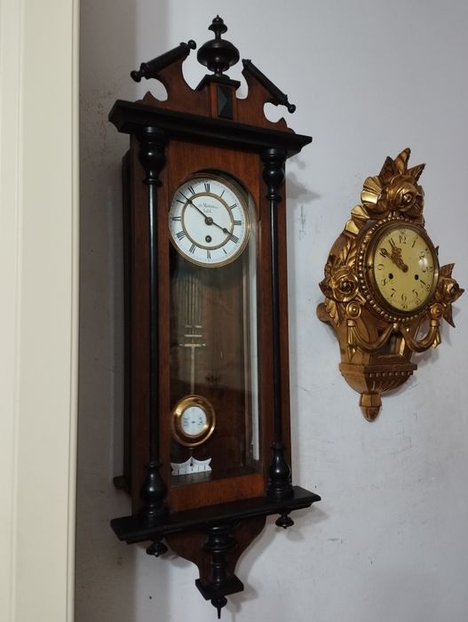 Ceas pendula de perete anii 1900 +/- cu pendul