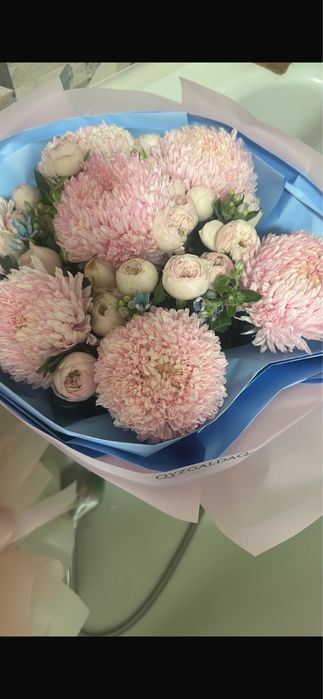 шары Румми цветы сежиее