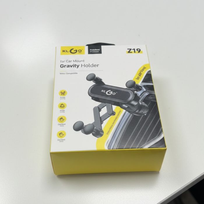 Гравитационна стойка за телефон за кола KLGO Z19 – 360° въртене, монта
