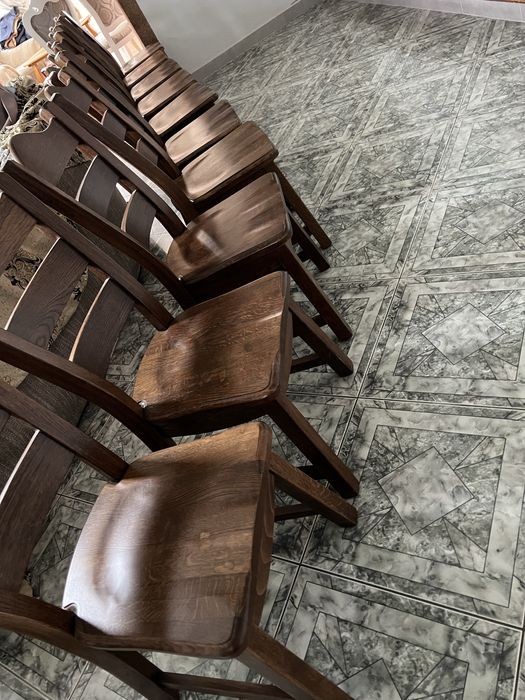 Scaune de stofa aurie bucatarie sau living noi