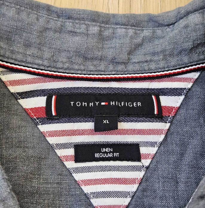 Мъжка ленена риза Tommy Hilfiger Linen - XL/XXL