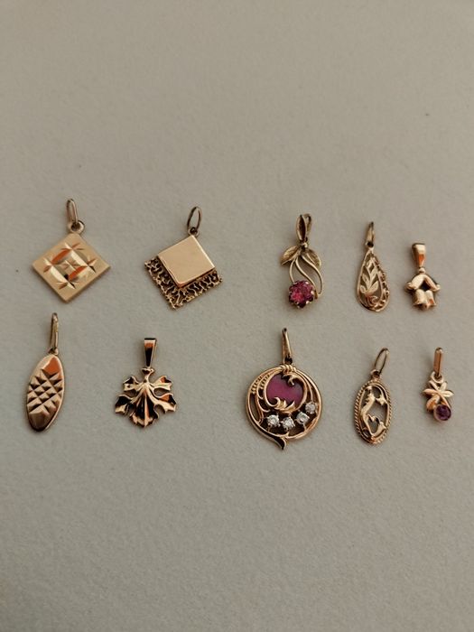 Советские кулоны 583 пробы