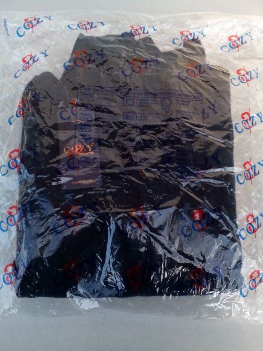 Мъжка поло блуза с дълъг ръкав и яка cozy