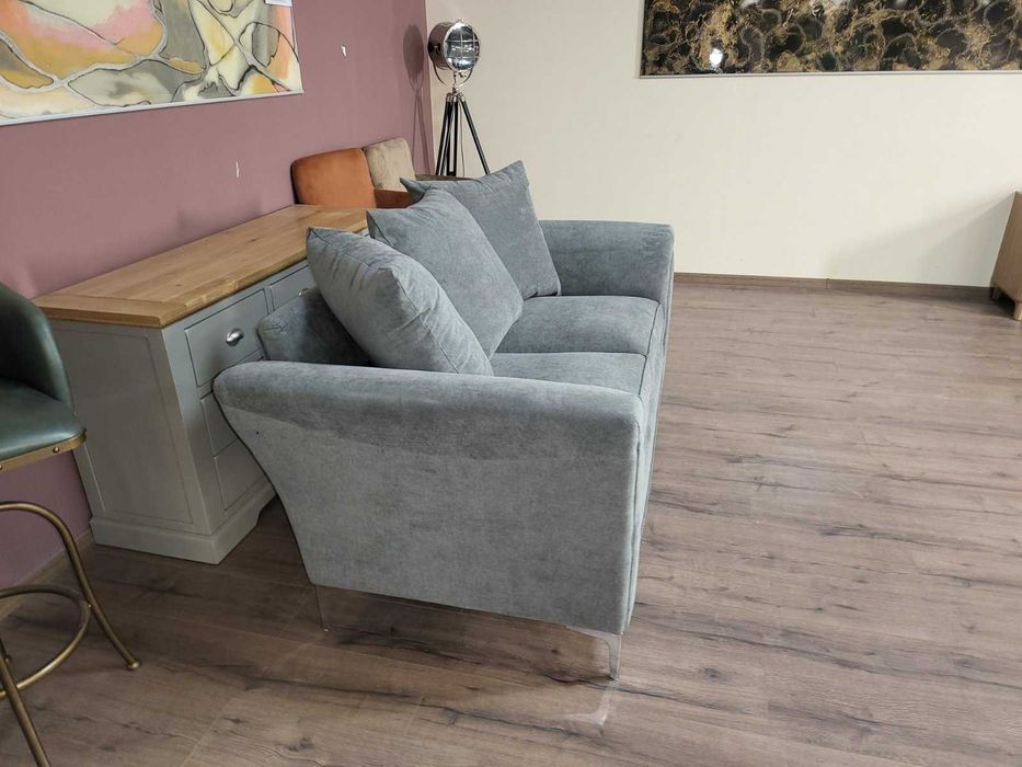 Сив диван от плат двойка Dury