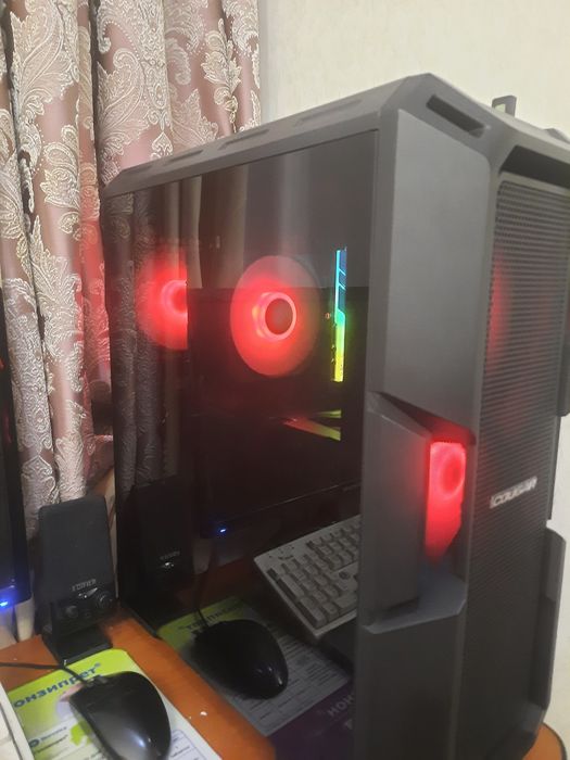 Продаётся игровой компьютер Msi b450m tomahawk 5600x rx6600xt 16gb ОЗУ