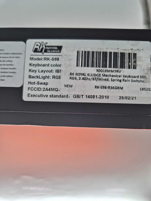 Tastatura Mecanica Wireless Royal Kludge S98 Clay Green - Display TFT