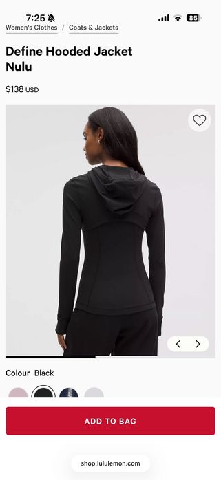 Lululemon рашгард с копюшоном