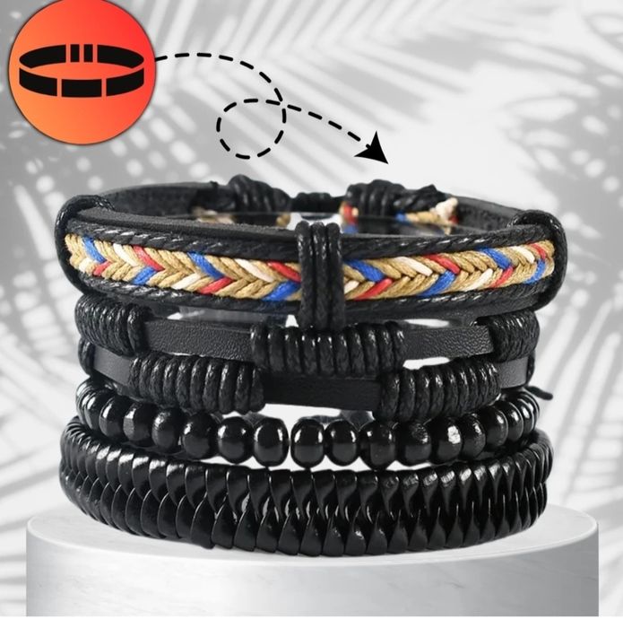 Set 4 brățări NOI casual