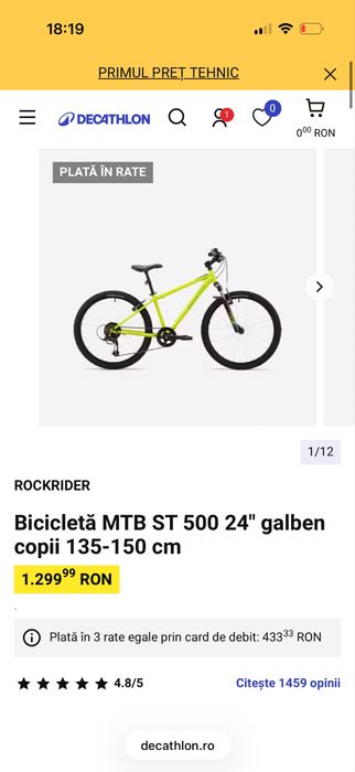 Bicicleta 9-12 ani