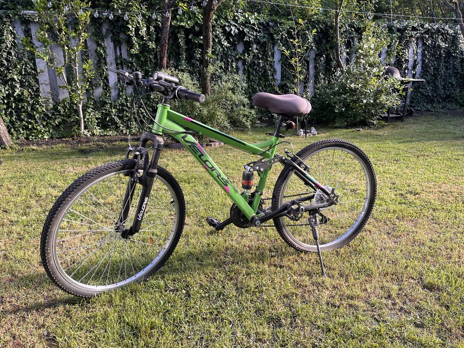 Bicicleta Velors Full Suspesion 26" V2660A, Verde/Negru