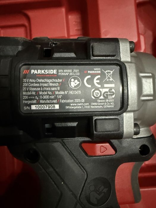 Безчетков ударен винтоверт Parkside performance