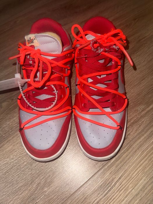 маратонки Nike Dunk Low Off-White University Red
