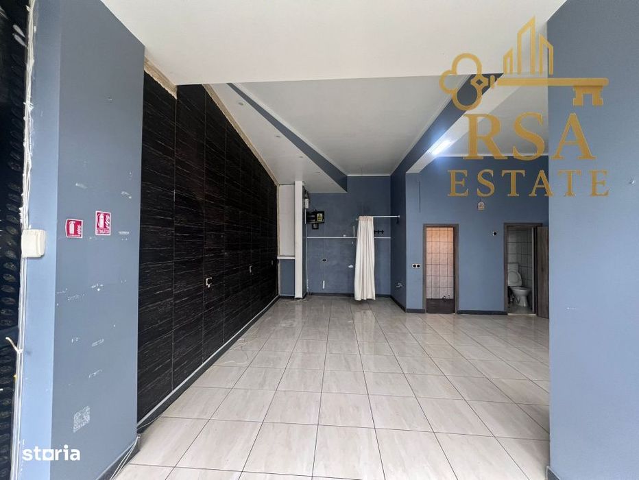 Spatiu comercial de inchiriat Ostroveni Valcea, 50 mp, 2 grupuri sanit