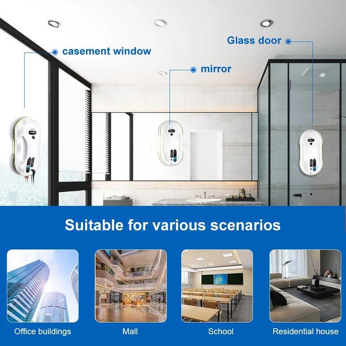 Робот за почистване на прозорци с автоматично пръскане PuRuiKai 309