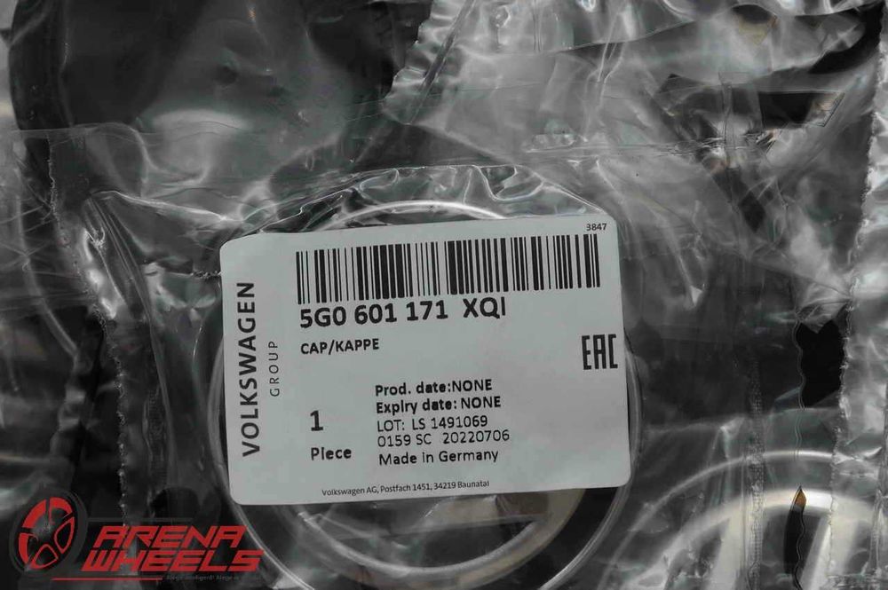 Set 4 Capace originale jante aliaj VW Golf Passat Jetta Arteon Tiguan