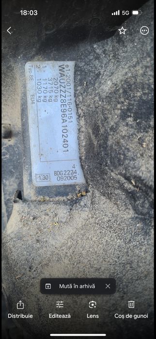 Motor Audi A4 B7 2.5 BDG