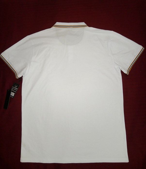 Из Америки, рубашка-поло, бренда Nick Danger white/honey mustard/black