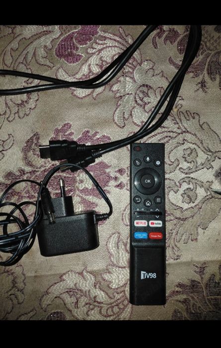 TV Box Android TV 14.0 TV98 ATV Plus 5G - 8K Ultra HD, Wi-Fi, Telecomandă