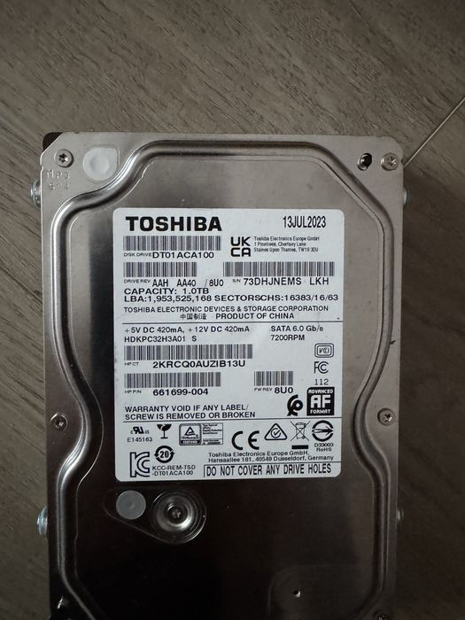 Hdd 4TB, 1Tb, 500 Gb