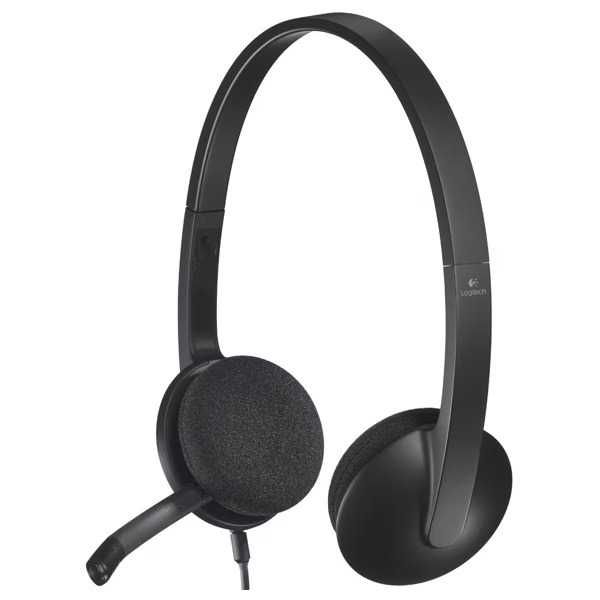 Casti Logitech On-Ear H340 cu microfon negru interfata USB noi sigilate