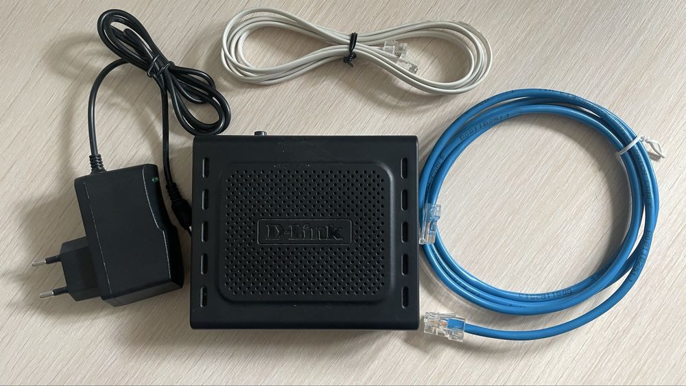 ADSL модем D-Link DSL-2500U полный комплект