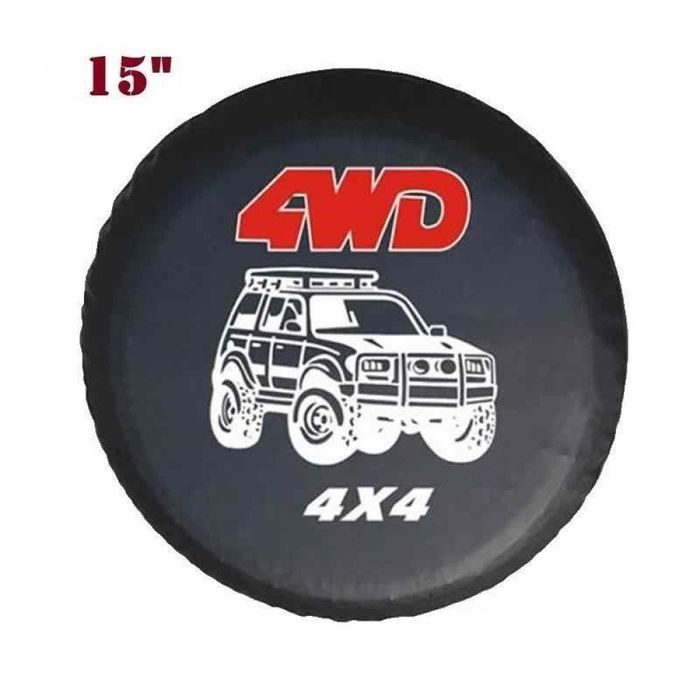 калъф за резервна гума 15 цола с надпис 4wd automax