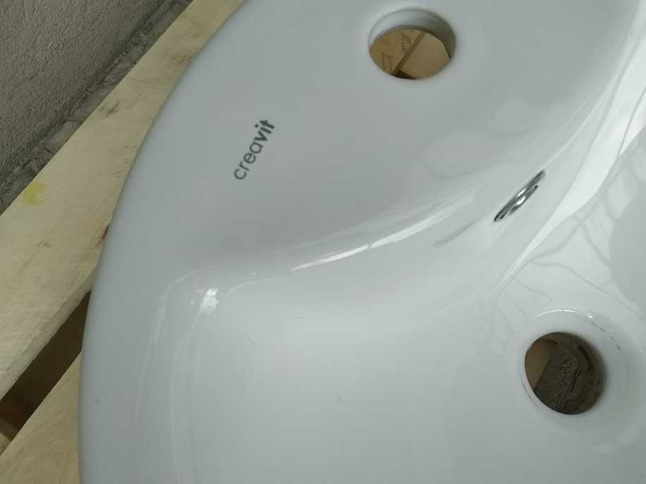 Мивки, кръгли, бяла керамика, за баня