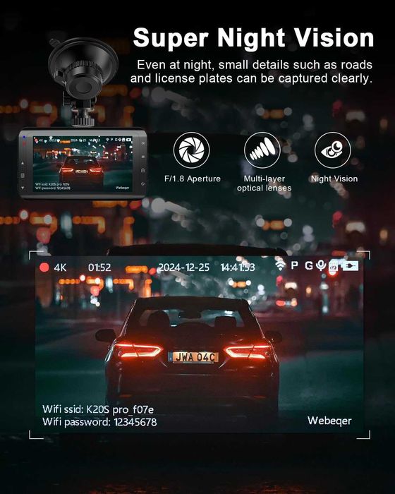 Даш камера Discovery  K20S Pro. двойна