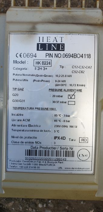 Heat line HK B224 Placa Electronica Centrala termica