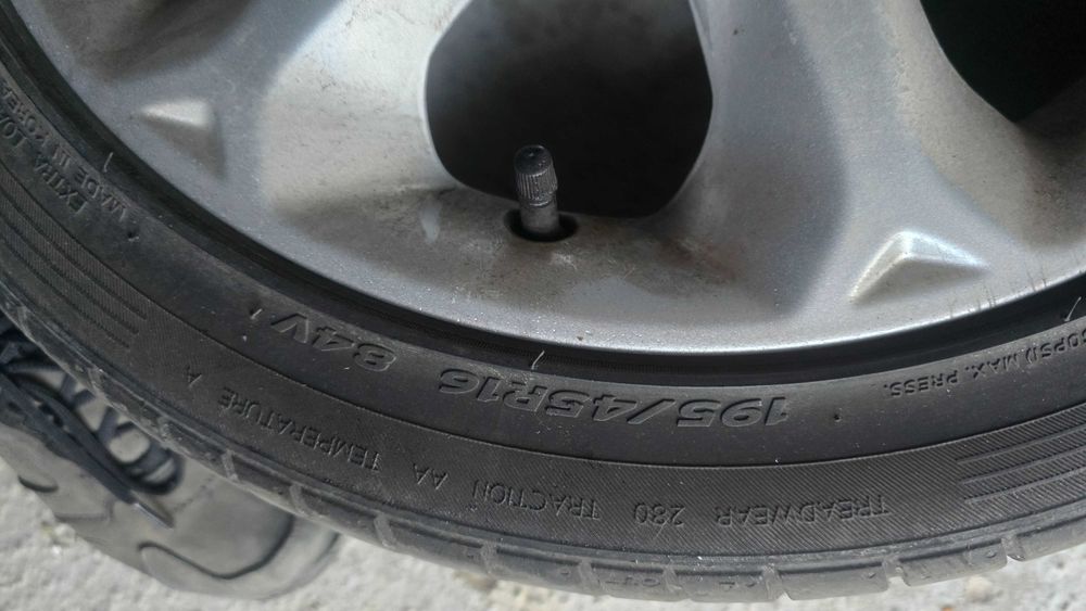 Set Jante Ford aliaj 16" design cu 7 spiţe,pentru anvelope 195/45 R16