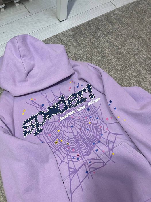 sp5der hoodie purple
