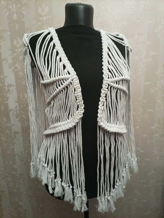 жакет стиль макраме