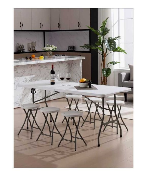 Стол туристический пластиковый складной-122x61x74см Доставка бесплатно