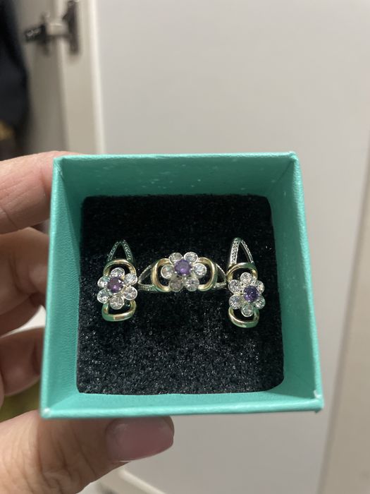 Серьги с кольцом