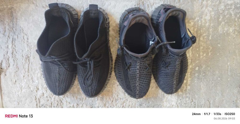 маратони ON CLOUD, Adidas Yeezy Boost 350 V2 Black Non-Reflective-38