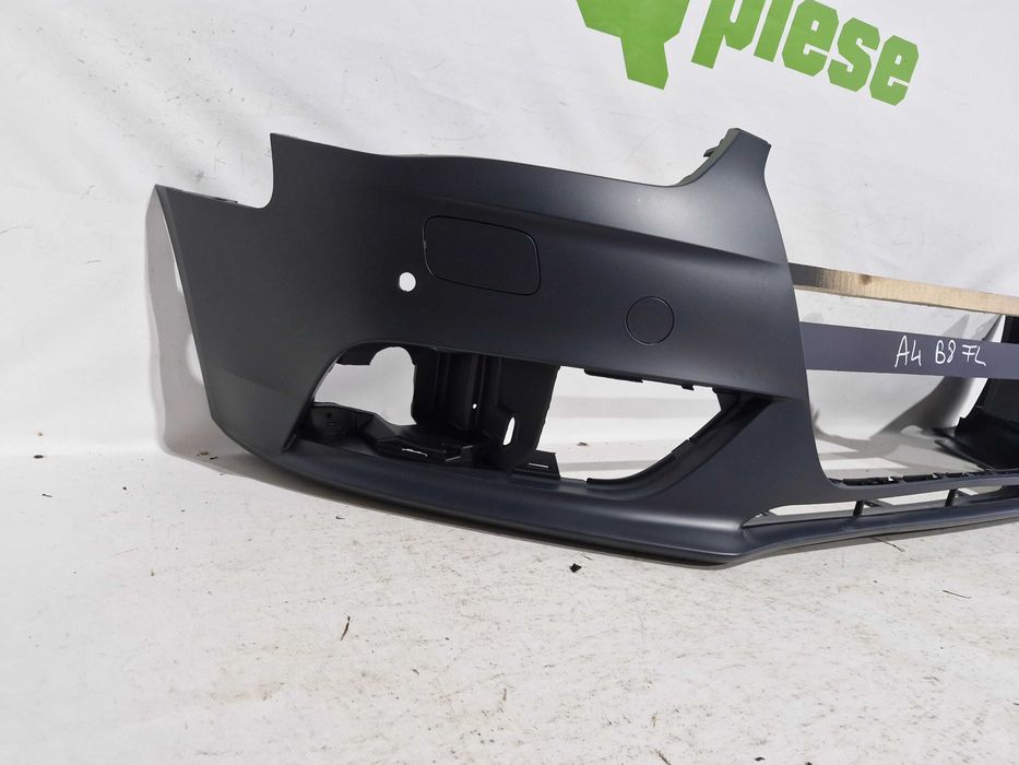 Bara fata Audi A4 B8 Facelift 2011 - 2015 cu gauri senzori de parcare , spalator far si grila inferioara mica