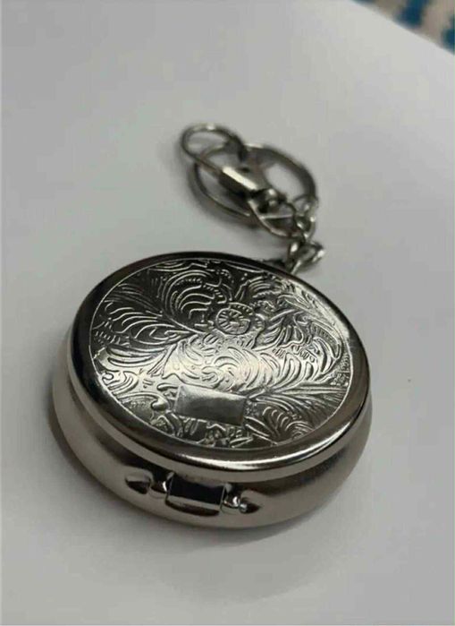 10 лв Пепелник за път/ мобилен неръждаема стомана с ключодържател