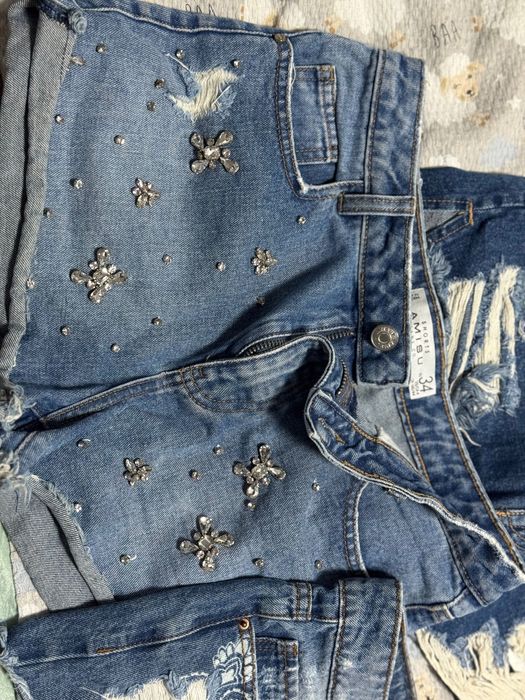 Дънкови панталонки-лот 3бр