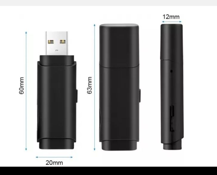 Mini cameră Usb stick Full HD 1920x1080  spion video foto audio rescri