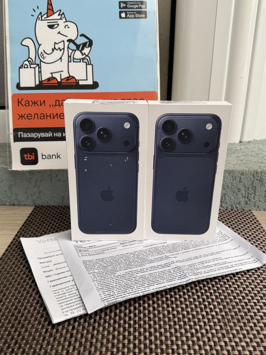 НОВ!36м Гар•!ЛИЗИНГ*88лв/м iPhone 17 Pro Deep BLUE айфон 17 про син