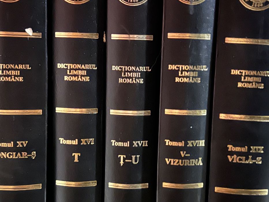 Dicționarul Academiei Române (colecția de 19 volume, lipsesc vol. 1, 2 și 9)