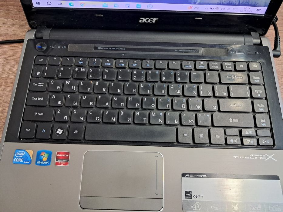 Продам ноутбук Acer aspire 4820 TG
