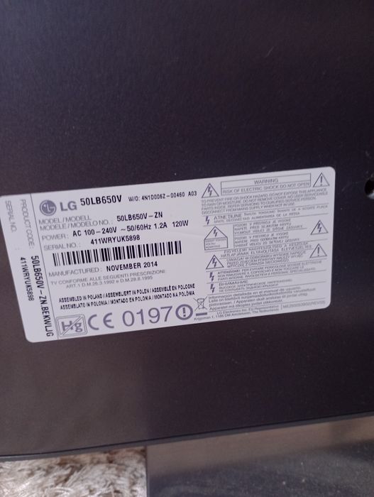 Smart TV LG fuul HD 50 inch diagonala de 125