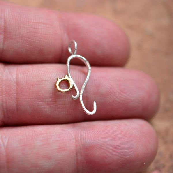 Сребърен медальон 925 „Коте“ | Фин талисман за нежност и защита