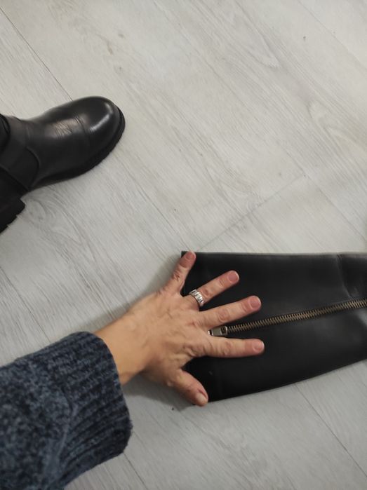 Cizme piele 36 lungi și îmblănite